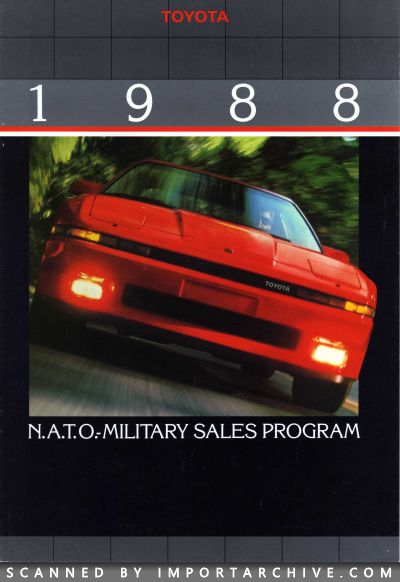 1988 Toyota Brochure Cover