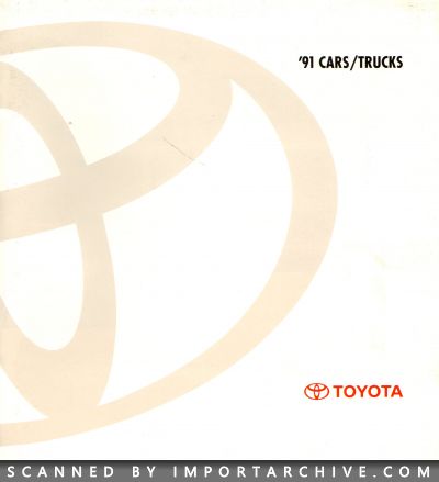 1991 Toyota Brochure Cover