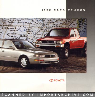 1992 Toyota Brochure Cover