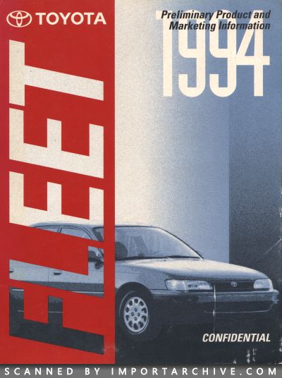 1994 Toyota Brochure Cover