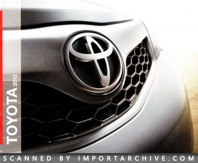 2012 Toyota Brochure Cover