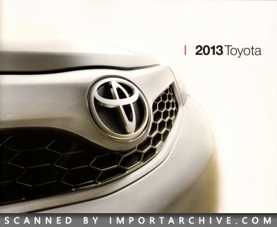 2013 Toyota Brochure Cover