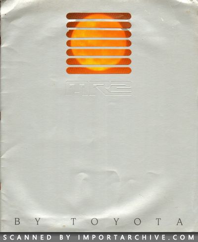 1985 Toyota Brochure Cover