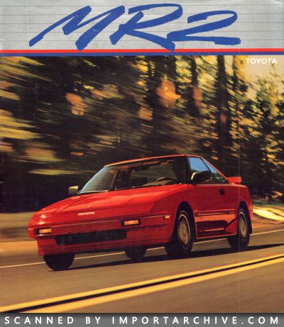 1986 Toyota Brochure Cover