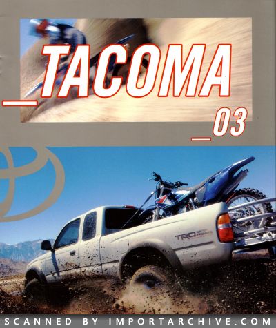 2003 Toyota Brochure Cover