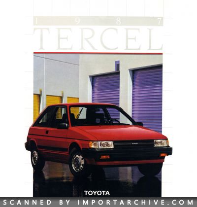 1987 Toyota Brochure Cover