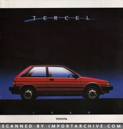 1988 Toyota Brochure Cover