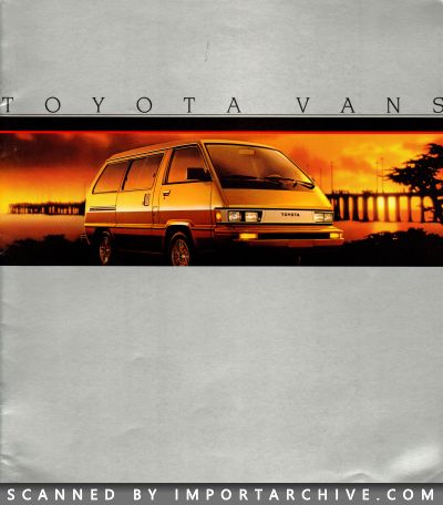 1985 Toyota Brochure Cover