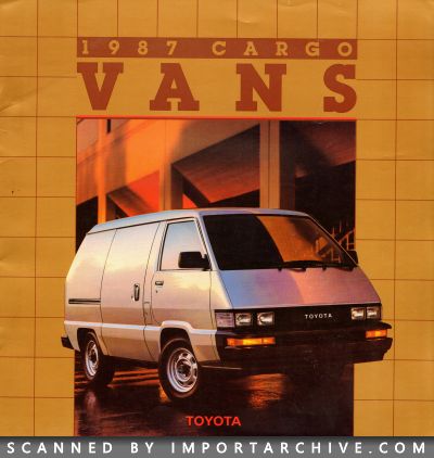 1987 Toyota Brochure Cover