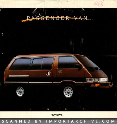 1988 Toyota Brochure Cover