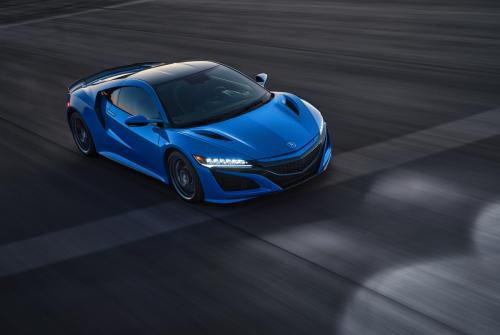 Photo of a 2021-2022 Acura NSX in Long Beach Blue Pearl (paint color code B554P)