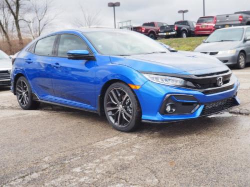 Photo of a 2016-2021 Honda Civic in Aegean Blue Metallic (paint color code B593M)