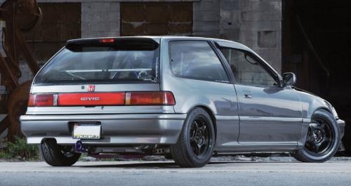 Photo of a 1990-1991 Honda Civic in Pewter Gray Metallic (paint color code NH537M)