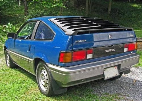 Photo of a 1984-1985 Honda CRX in Baltic Blue (paint color code B32)