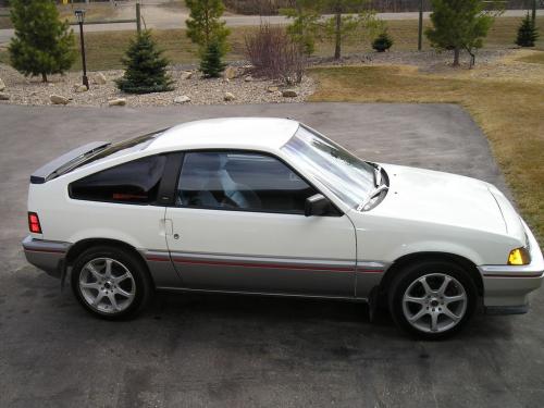 Photo of a 1984-1986 Honda CRX in Greek White (paint color code NH82)