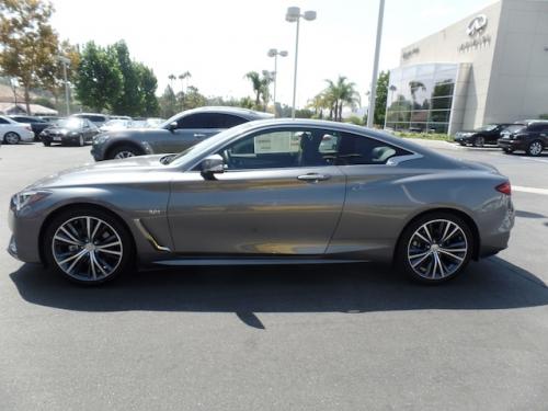 Photo of a 2017-2022 Infiniti Q60 in Graphite Shadow (paint color code KAD)