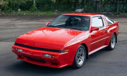 Photo of a 1986-1989 Mitsubishi Starion in Rio Red (paint color code R04)