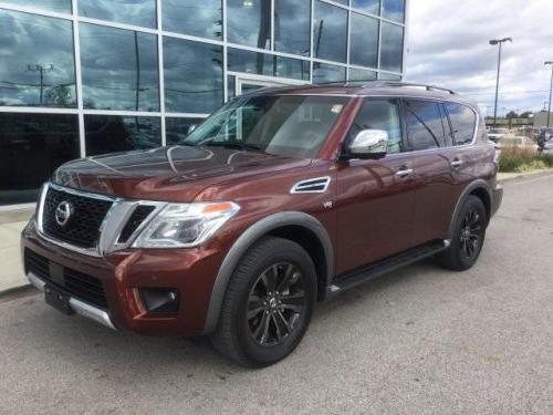 Photo of a 2017-2020 Nissan Armada in Forged Copper Metallic (paint color code CAU)