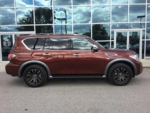 Photo of a 2017-2020 Nissan Armada in Forged Copper Metallic (paint color code CAU)