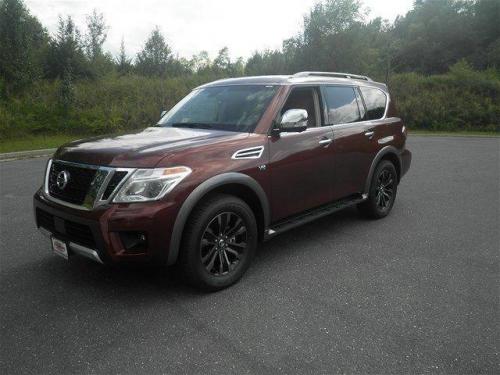 Photo of a 2017-2020 Nissan Armada in Forged Copper Metallic (paint color code CAU)