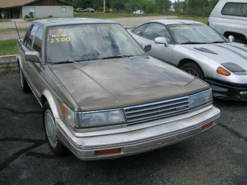 Photo of a 1987 Nissan Maxima in Mocha Brown on Light Beige Metallic (paint color code 559)