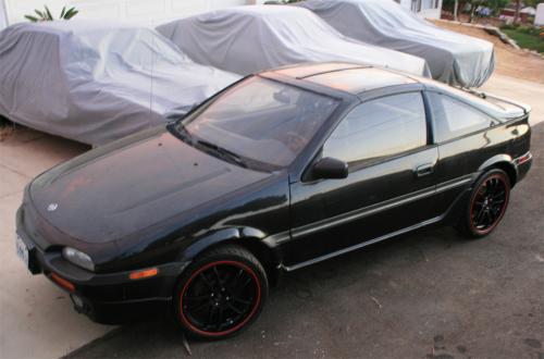 Photo of a 1991-1993 Nissan NX in Super Black (paint color code KH3)