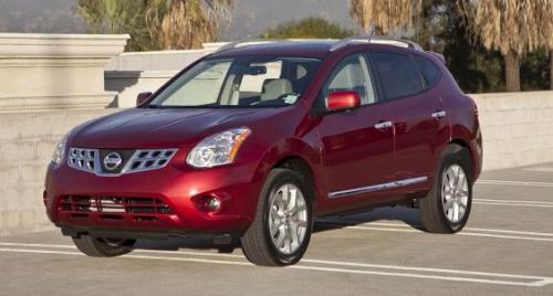 Photo of a 2011-2015 Nissan Rogue in Cayenne Red (paint color code NAH)