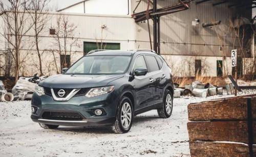 Photo of a 2014 Nissan Rogue in Graphite Blue (paint color code RAQ)