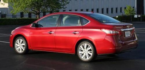 Photo of a 2013-2014 Nissan Sentra in Red Brick (paint color code NAC)