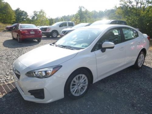 Photo of a 2017-2023 Subaru Impreza in Crystal White Pearl (paint color code K1X)