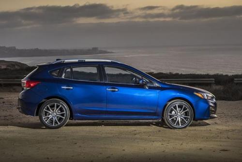 Photo of a 2017-2018 Subaru Impreza in Lapis Blue Pearl (paint color code K3X)