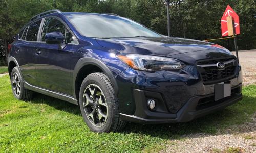 Photo of a 2019-2021 Subaru Impreza in Dark Blue Pearl (paint color code M2Y)