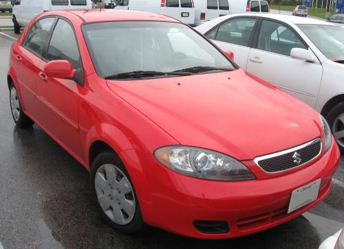 Photo of a 2005-2008 Suzuki Reno in Super Red (paint color code 73L)