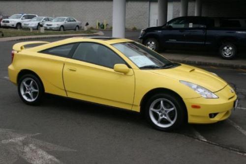 Photo of a 2004 Toyota Celica in Solar Yellow (paint color code 576)