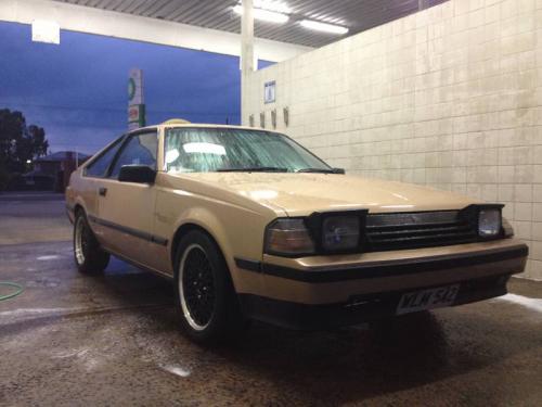 Photo of a 1985 Toyota Celica in Light Beige Metallic (paint color code 4D2)