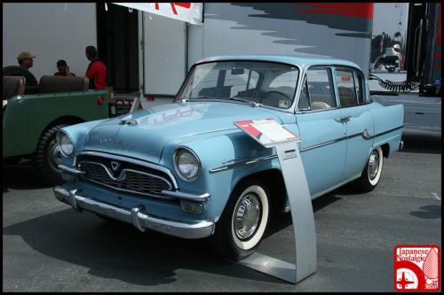 Photo of a 1958-1959 Toyota Crown in Cosmos Blue Metallic (paint color code T1155)