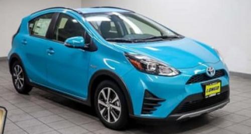 Photo of a 2018-2019 Toyota Prius c in Tide Pool Pearl (paint color code 792)