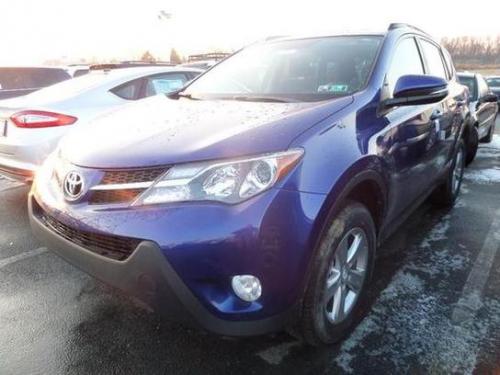 Photo of a 2014-2015 Toyota RAV4 in Blue Crush Metallic (paint color code 8W7)