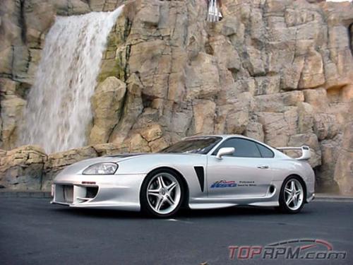 Photo of a 1993.5-1997 Toyota Supra in Alpine Silver Metallic (paint color code 199)