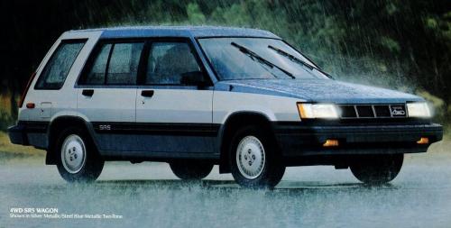 Photo of a 1987-1988 Toyota Tercel in Silver Metallic on Steel Blue Metallic (paint color code 24B)