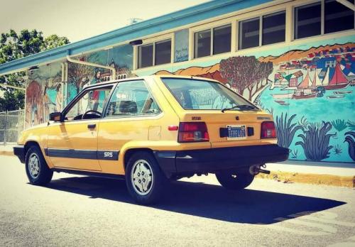 Photo of a 1983 Toyota Tercel in Light Yellow (paint color code 558)