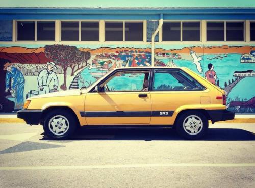 Photo of a 1983 Toyota Tercel in Light Yellow (paint color code 558)