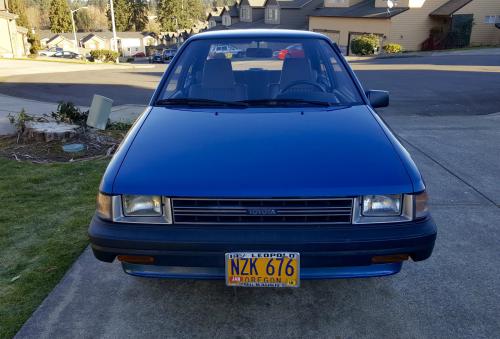 Photo of a 1987-1988 Toyota Tercel in Blue Metallic (paint color code 8D7)