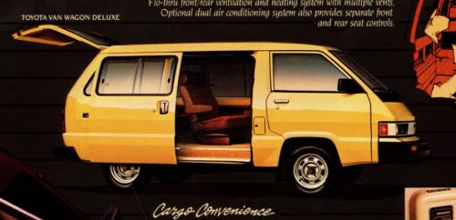 Photo of a 1984 Toyota Van in Light Yellow (paint color code 558)